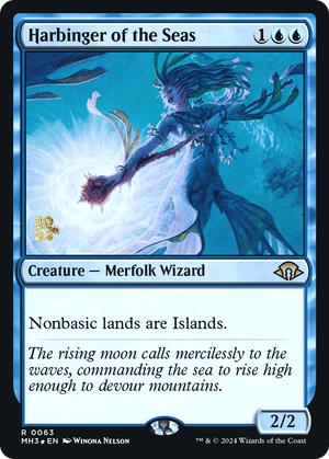 Harbinger of the Seas (PRE-063) - Modern Horizons 3 Promos Foil - Poke-Collect