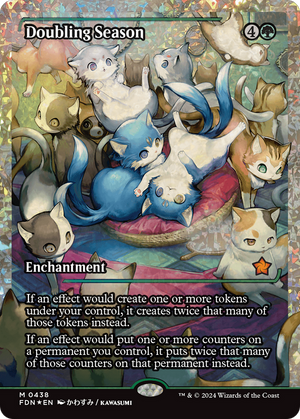 Doubling Season (FDN-438) - Foundations: (Showcase) Foil - Poke-Collect