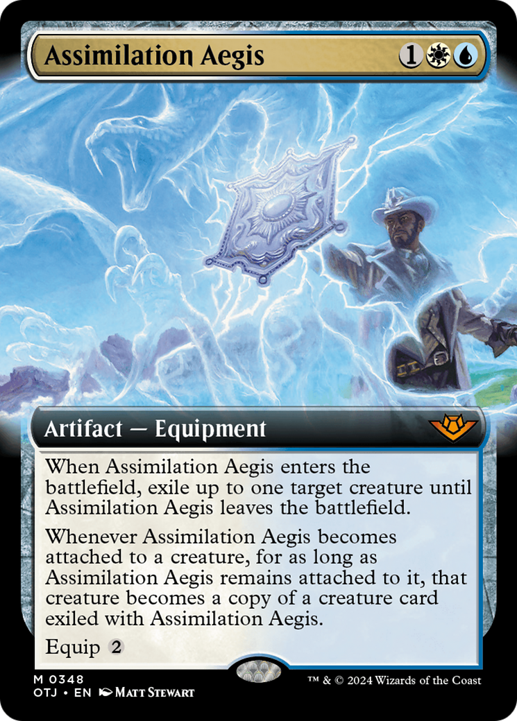 Assimilation Aegis (OTJ-348) - Outlaws of Thunder Junction: (Extended Art) Foil - Poke-Collect