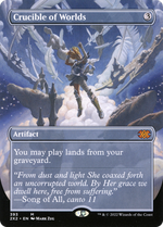 Crucible of Worlds (2X2-393) - Double Masters 2022 (Borderless) Foil - Poke-Collect