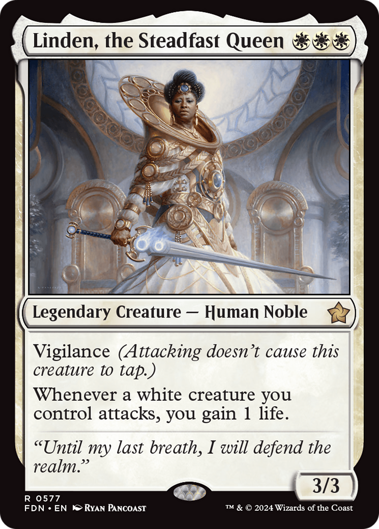 Linden, the Steadfast Queen (FDN-577) - Foundations - Poke-Collect