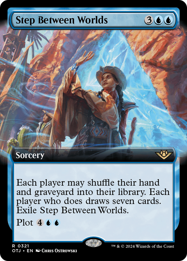 Step Between Worlds (OTJ-321) - Outlaws of Thunder Junction: (Extended Art) Foil - Poke-Collect