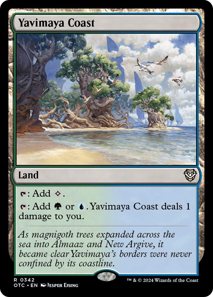 Yavimaya Coast (OTC-342) - Outlaws of Thunder Junction Commander - Poke-Collect