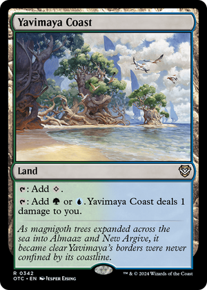 Yavimaya Coast (OTC-342) - Outlaws of Thunder Junction Commander - Poke-Collect