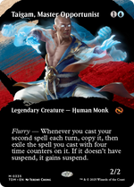 Taigam, Master Opportunist (TDM-335) - Tarkir: Dragonstorm: (Showcase) (Borderless) Foil - Poke-Collect