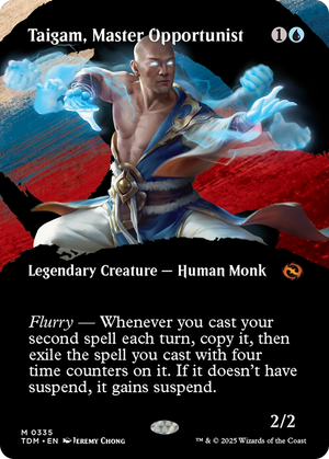 Taigam, Master Opportunist (TDM-335) - Tarkir: Dragonstorm: (Showcase) (Borderless) Foil - Poke-Collect