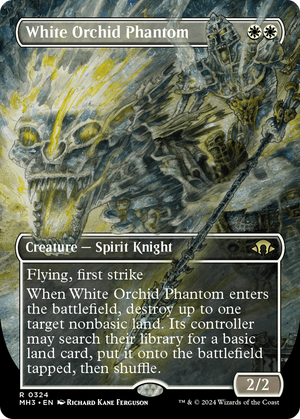 White Orchid Phantom (Borderless) (MH3-324) - Modern Horizons 3 (Borderless) Foil - Poke-Collect