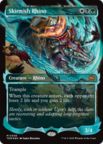 Skirmish Rhino (TDM-408) - Tarkir: Dragonstorm: (Showcase) (Borderless) Foil - Poke-Collect