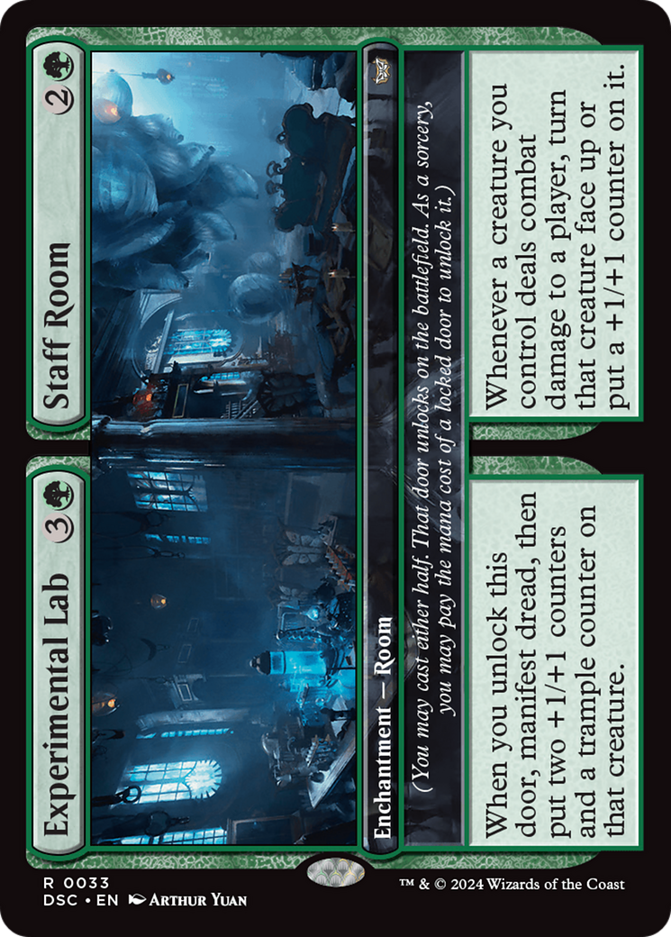 Experimental Lab // Staff Room (DSC-033) - Duskmourn: House of Horror Commander - Poke-Collect