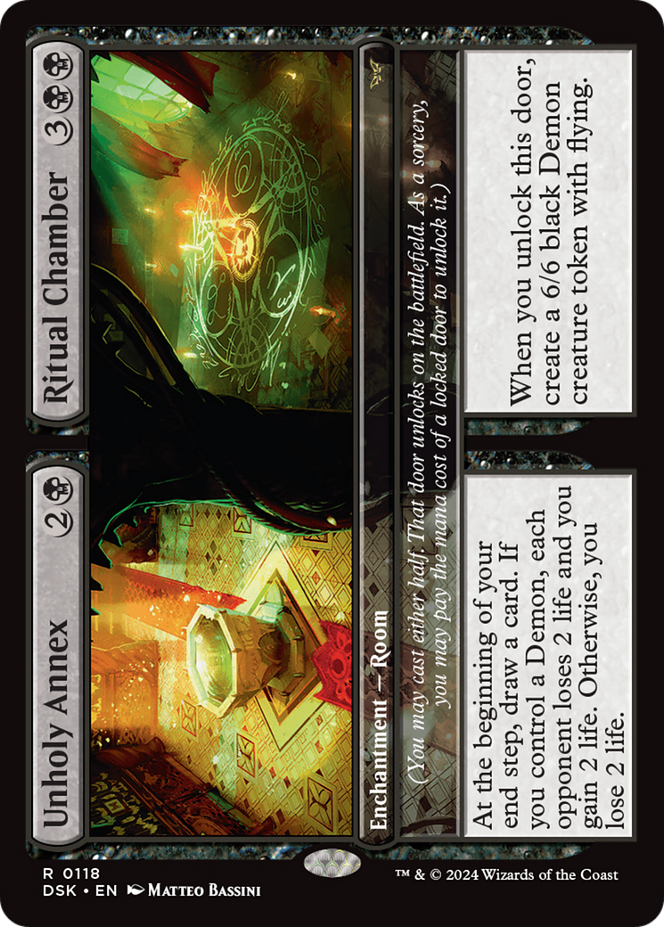 Unholy Annex // Ritual Chamber (DSK-118) - Duskmourn: House of Horror Foil - Poke-Collect