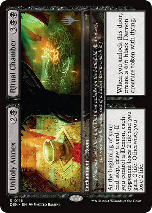 Unholy Annex // Ritual Chamber (PPDSK-118) - Duskmourn: House of Horror Promos Foil - Poke-Collect