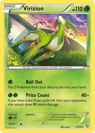 Virizion 12/98 - Ancient Origins Holofoil - Poke-Collect