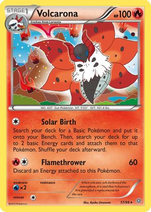 Volcarona 17/98 - Ancient Origins Holofoil - Poke-Collect