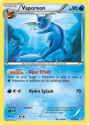 Vaporeon 22/98 - Ancient Origins - Poke-Collect