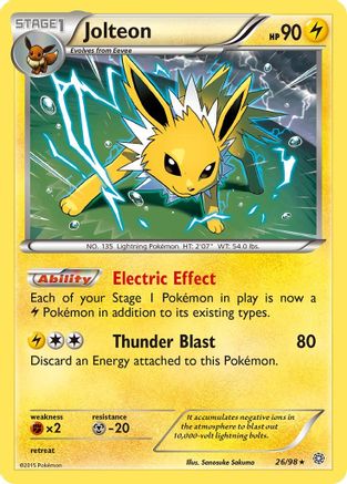 Jolteon 26/98 - XY  Ancient Origins Reverse Holofoil - Poke-Collect