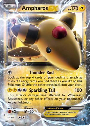 Ampharos EX 27/98 - XY  Ancient Origins Holofoil - Poke-Collect