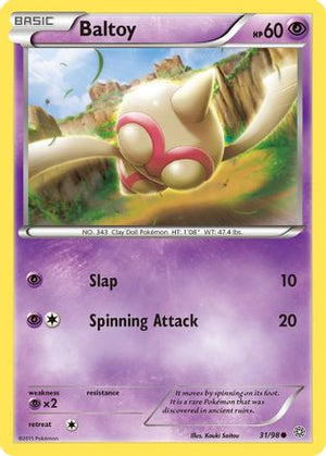 Baltoy (31) 31/98 - XY  Ancient Origins Reverse Holofoil - Poke-Collect