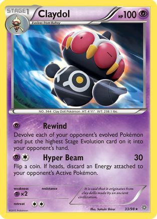 Claydol 33/98 - XY  Ancient Origins - Poke-Collect