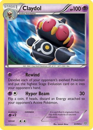 Claydol 33/98 - XY  Ancient Origins Reverse Holofoil - Poke-Collect