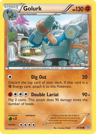 Golurk (41) 41/98 - XY  Ancient Origins Reverse Holofoil - Poke-Collect