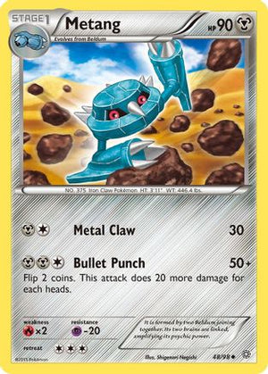 Metang 48/98 - XY  Ancient Origins Reverse Holofoil - Poke-Collect