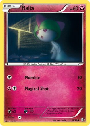 Ralts 52/98 - XY  Ancient Origins Reverse Holofoil - Poke-Collect