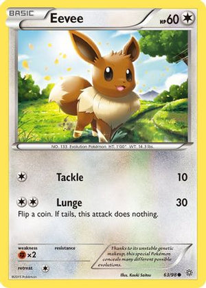 Eevee 63/98 - XY  Ancient Origins Reverse Holofoil - Poke-Collect