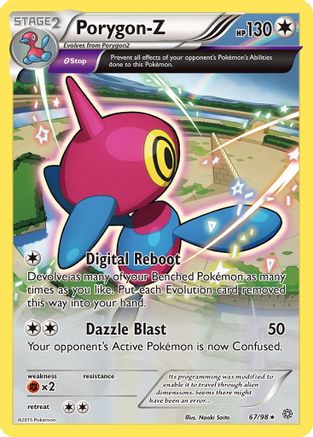Porygon-Z (67) 67/98 - XY  Ancient Origins Reverse Holofoil - Poke-Collect