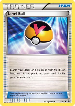 Level Ball 76/98 - XY  Ancient Origins - Poke-Collect