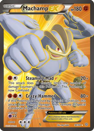 Machamp EX (90 Full Art) 90/98 - XY  Ancient Origins Holofoil - Poke-Collect
