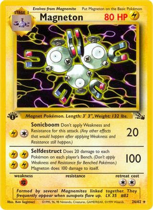 Magneton (26) 26/62 - Fossil Unlimited - Poke-Collect