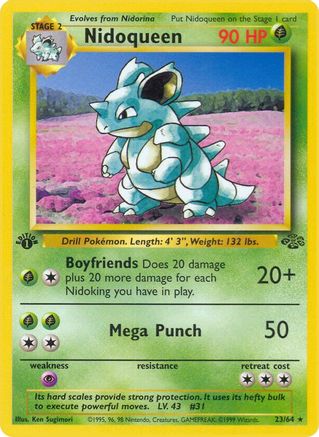 Nidoqueen (23) 23/64 - Jungle 1st Edition - Poke-Collect
