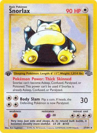 Snorlax 27/64 - Jungle Unlimited - Poke-Collect
