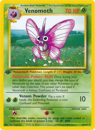 Venomoth 29/64 - Jungle Unlimited - Poke-Collect