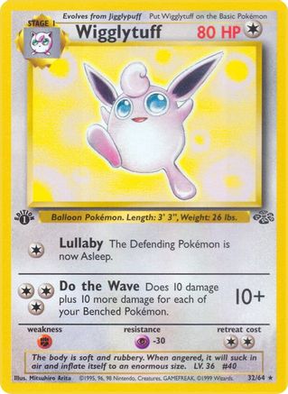 Wigglytuff 32/64 - Jungle 1st Edition - Poke-Collect