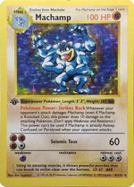 Machamp - 8/102 (Base Set Shadowless) 8 - Deck Exclusives 1st Edition Holofoil - Poke-Collect