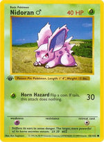 Nidoran M 55 - Base Set Shadowless Unlimited - Poke-Collect