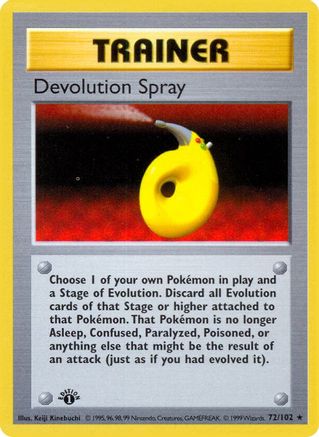 Devolution Spray 72 - Base Set Shadowless 1st Edition - Poke-Collect