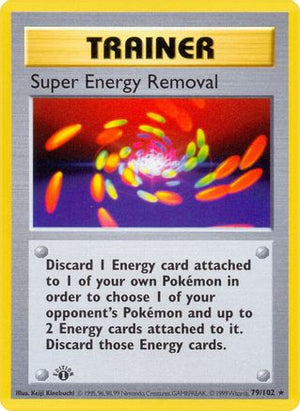 Super Energy Removal 79 - Base Set Shadowless Unlimited - Poke-Collect