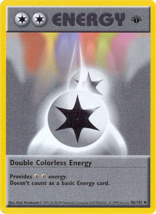 Double Colorless Energy 96 - Base Set Shadowless Unlimited - Poke-Collect