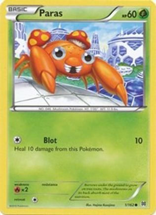 Paras 1/162 - XY  BREAKthrough Reverse Holofoil - Poke-Collect