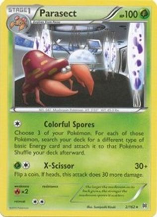 Parasect 2/162 - XY  BREAKthrough Reverse Holofoil - Poke-Collect