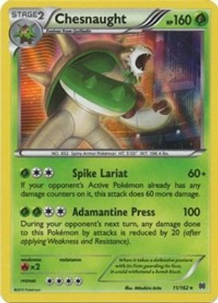 Chesnaught 11/162 - XY  BREAKthrough Reverse Holofoil - Poke-Collect