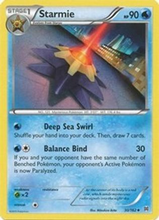 Starmie 30/162 - BREAKthrough Reverse Holofoil - Poke-Collect