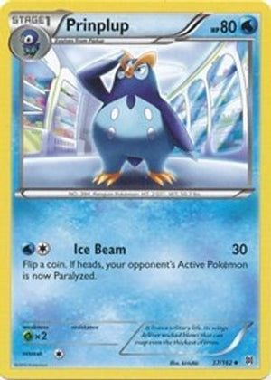 Prinplup 37/162 - XY  BREAKthrough Reverse Holofoil - Poke-Collect