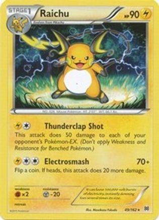 Raichu 49/162 - XY  BREAKthrough - Poke-Collect
