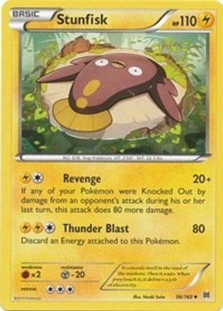 Stunfisk 56/162 - BREAKthrough Reverse Holofoil - Poke-Collect