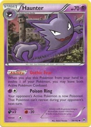 Haunter 59/162 - XY  BREAKthrough Reverse Holofoil - Poke-Collect