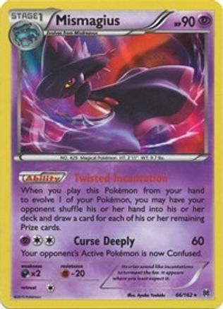 Mismagius 66/162 - XY  BREAKthrough Reverse Holofoil - Poke-Collect