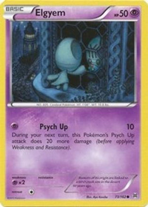Elgyem 73/162 - XY  BREAKthrough Reverse Holofoil - Poke-Collect